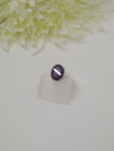Brazilian Amethyst Sterling Silver Ring – Violet Sanctuary | Size 7