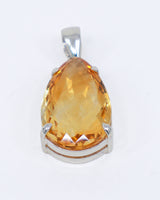 Brazilian Citrine “Golden Abundance” Sterling Silver Pendant
