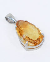 Brazilian Citrine “Golden Abundance” Sterling Silver Pendant