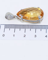 Brazilian Citrine “Golden Abundance” Sterling Silver Pendant
