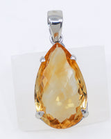 Brazilian Citrine “Golden Abundance” Sterling Silver Pendant