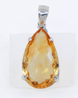 Brazilian Citrine “Golden Abundance” Sterling Silver Pendant