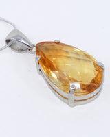 Brazilian Citrine “Golden Abundance” Sterling Silver Pendant