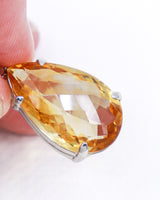 Brazilian Citrine “Golden Abundance” Sterling Silver Pendant