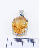 Brazilian Citrine Pendant – Golden Sun Oracle | Abundance & Success