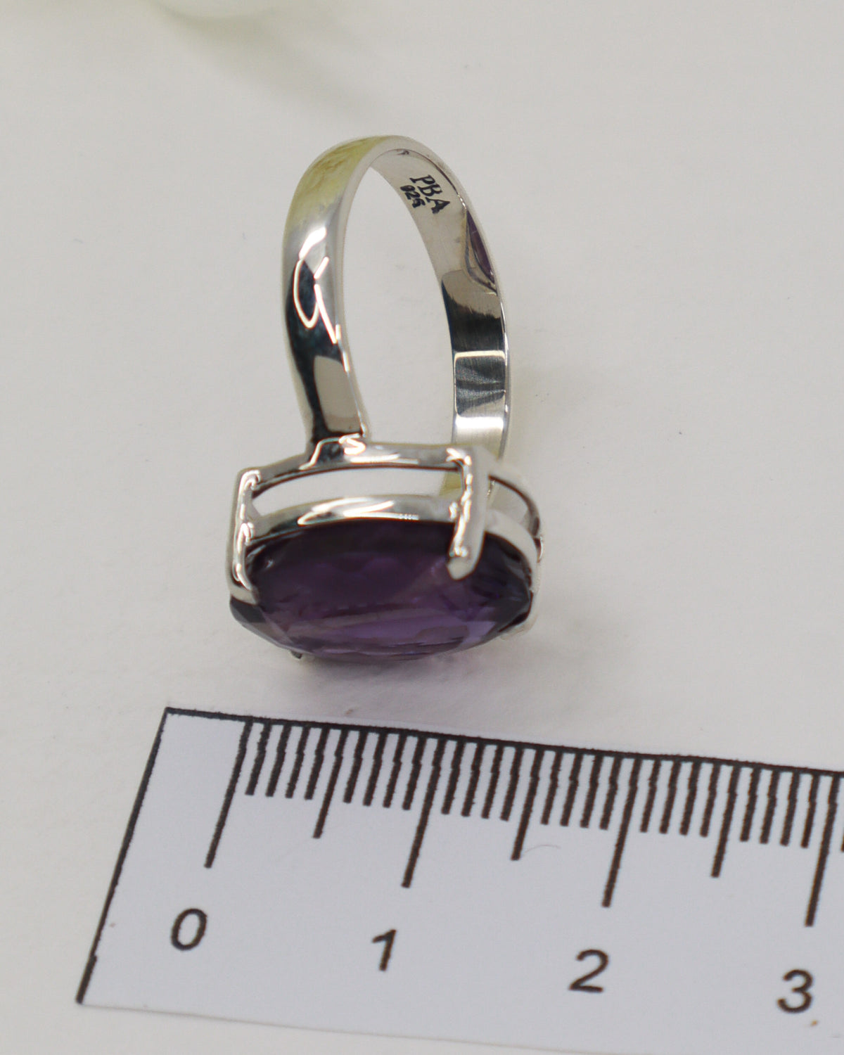 Brazilian Amethyst Sterling Silver Ring – Violet Wisdom | Size 9