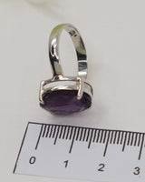 Brazilian Amethyst Sterling Silver Ring – Violet Wisdom | Size 9