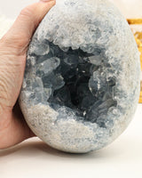 Celestite Geode Egg | 13cm | 2.3kg | Angelic Peace & Calm