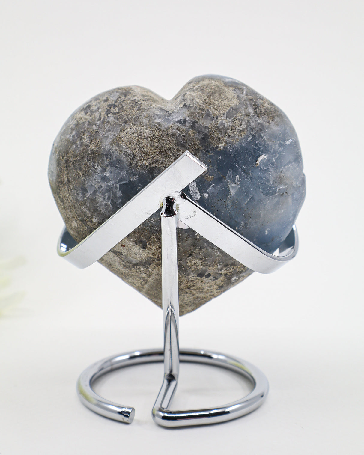 Angel's Embrace – Celestite Crystal Heart