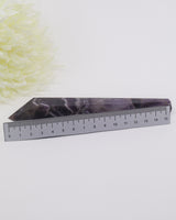 Chevron Amethyst Crystal Wand 158g – The Violet Seer | Intuition & Spiritual Protection