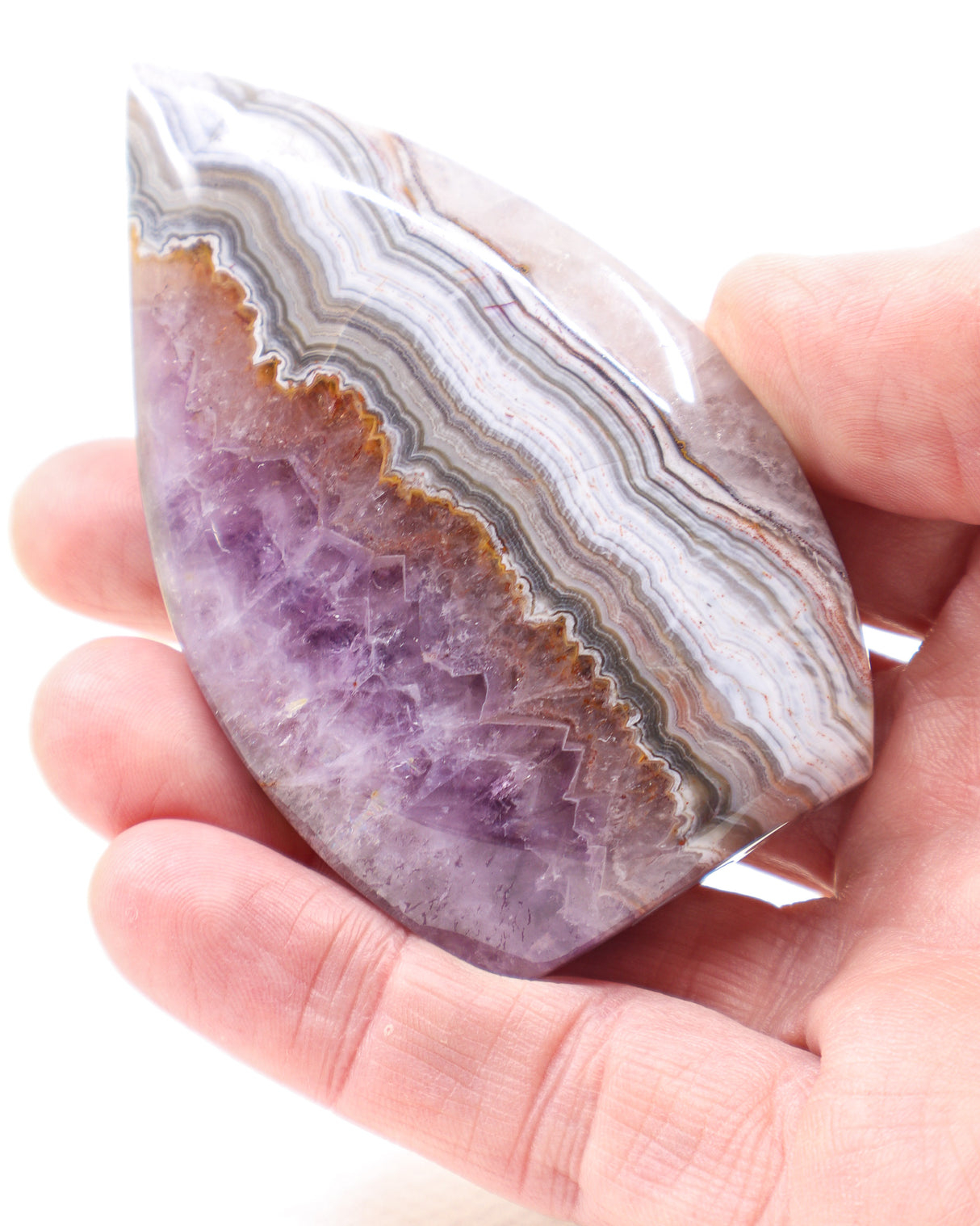 Chevron Amethyst Freeform | Intuition, Balance & Spiritual Protection
