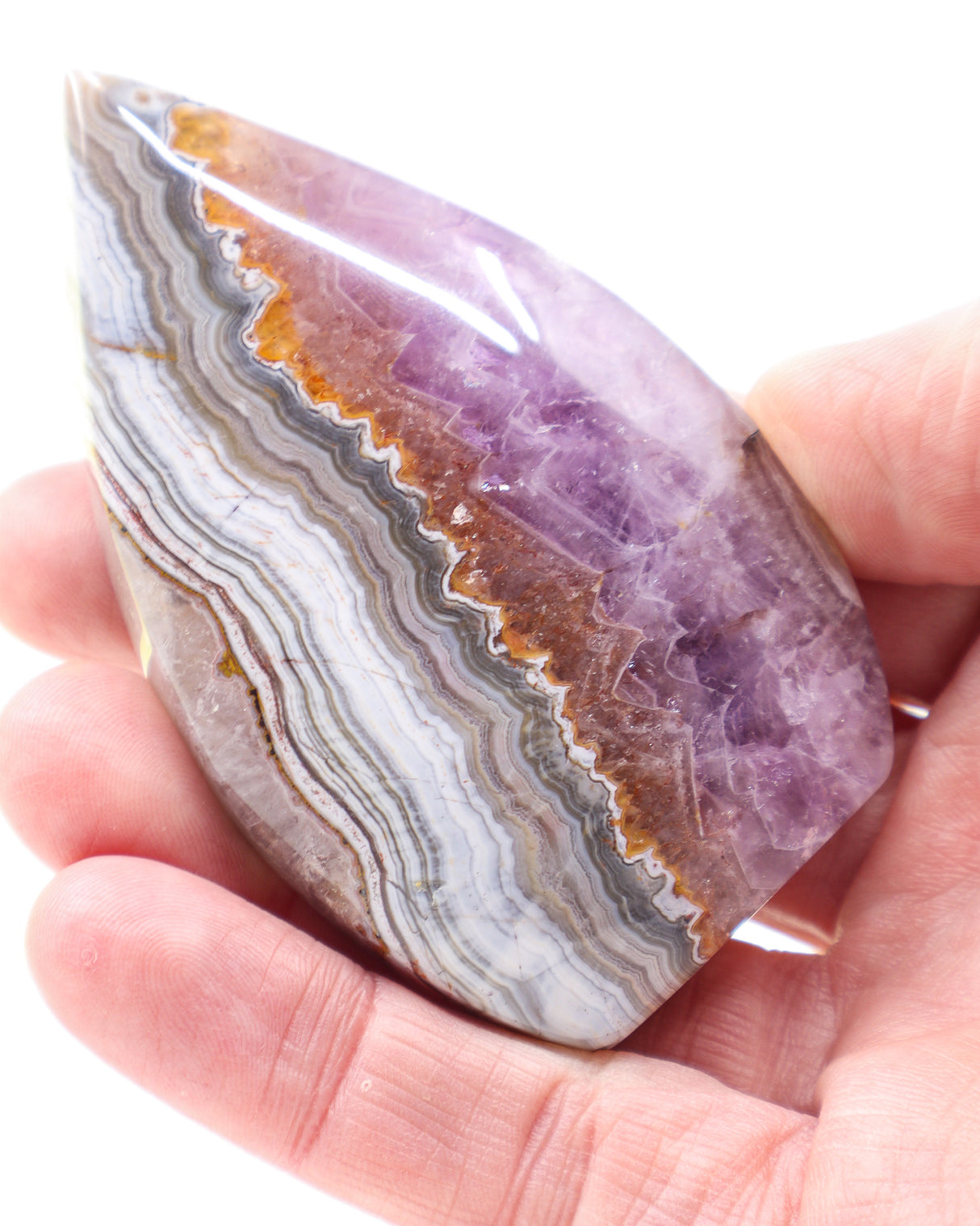 Chevron Amethyst Freeform | Intuition, Balance & Spiritual Protection