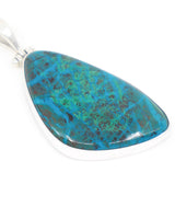 Chrysocolla Sterling Silver Pendant 6.4cm – The Ocean Oracle | Wisdom & Truth