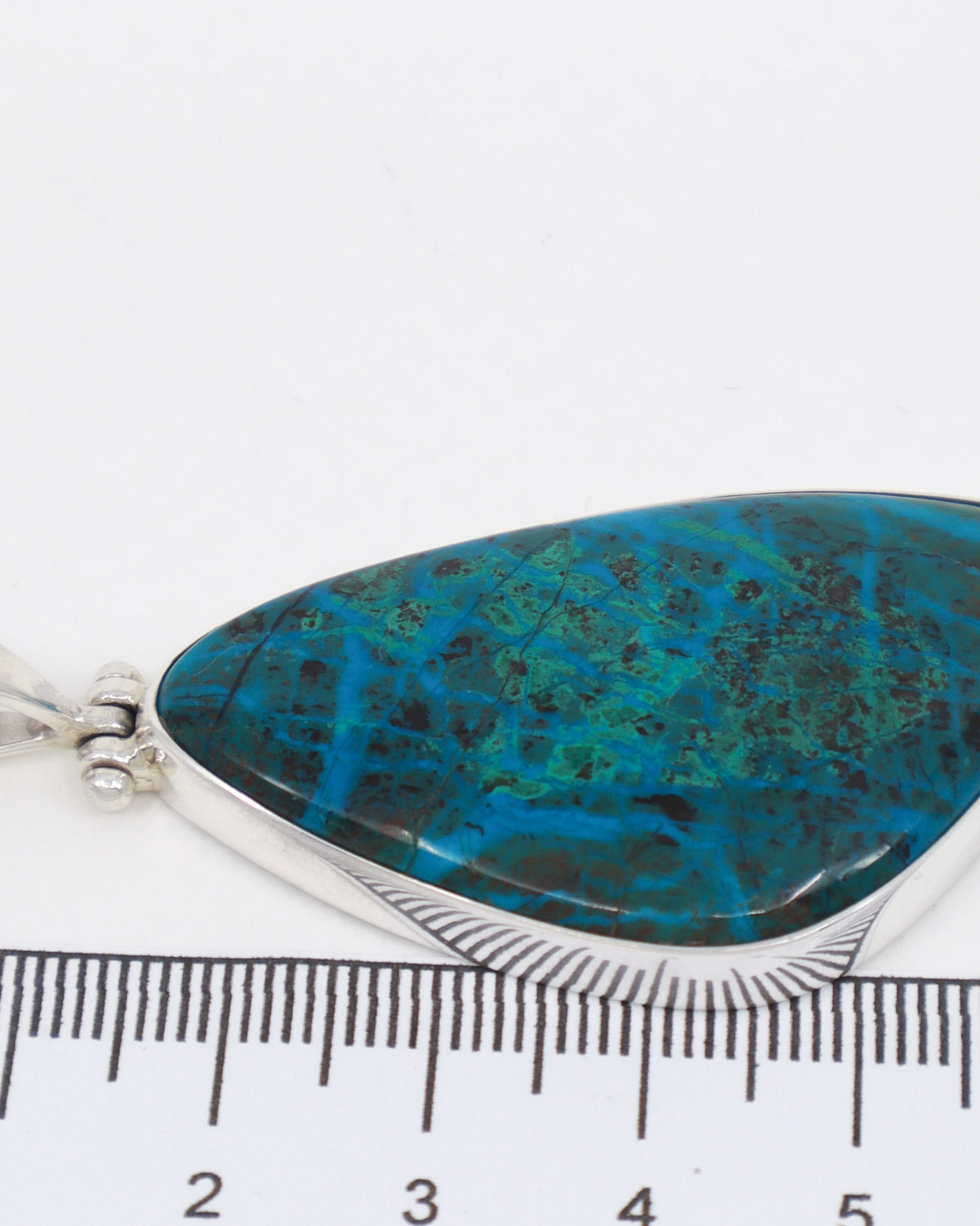 Chrysocolla Sterling Silver Pendant 6.4cm – The Ocean Oracle | Wisdom & Truth