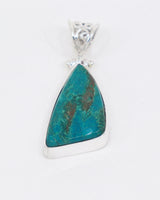 Chrysocolla Sterling Silver Pendant – The Voice of the Soul | Truth & Empowerment
