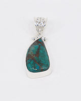 Chrysocolla Sterling Silver Pendant – The Earth & Ocean Talisman | Truth & Inner Wisdom