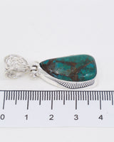 Chrysocolla Sterling Silver Pendant – The Earth & Ocean Talisman | Truth & Inner Wisdom