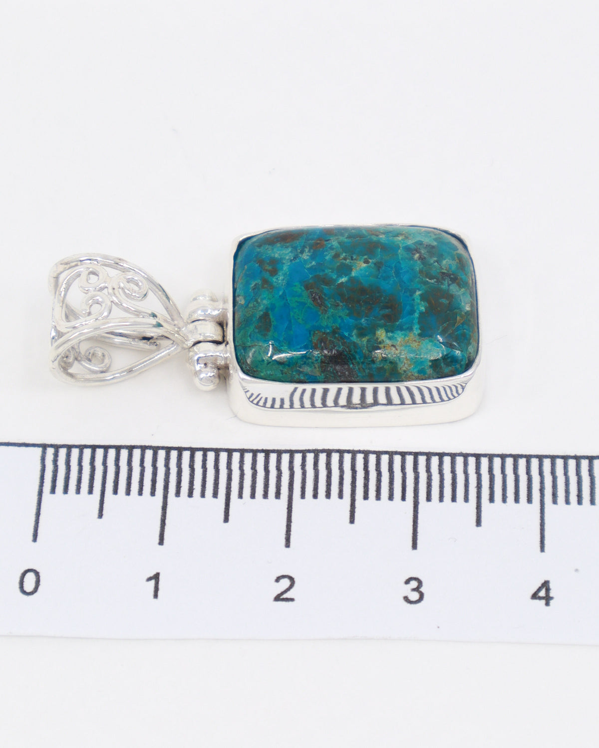 Chrysocolla Sterling Silver Pendant – The Sacred Waters | Communication & Inner Wisdom