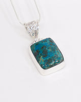Chrysocolla Sterling Silver Pendant – The Sacred Waters | Communication & Inner Wisdom