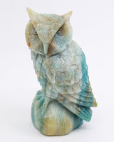 Amazonite Owl Carving 988g – The Guardian of Truth | Harmony, Wisdom & Intuition