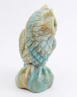 Amazonite Owl Carving 988g – The Guardian of Truth | Harmony, Wisdom & Intuition