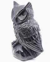 Black Obsidian Owl Carving 2.418kg – The Midnight Guardian | Protection, Wisdom & Grounding