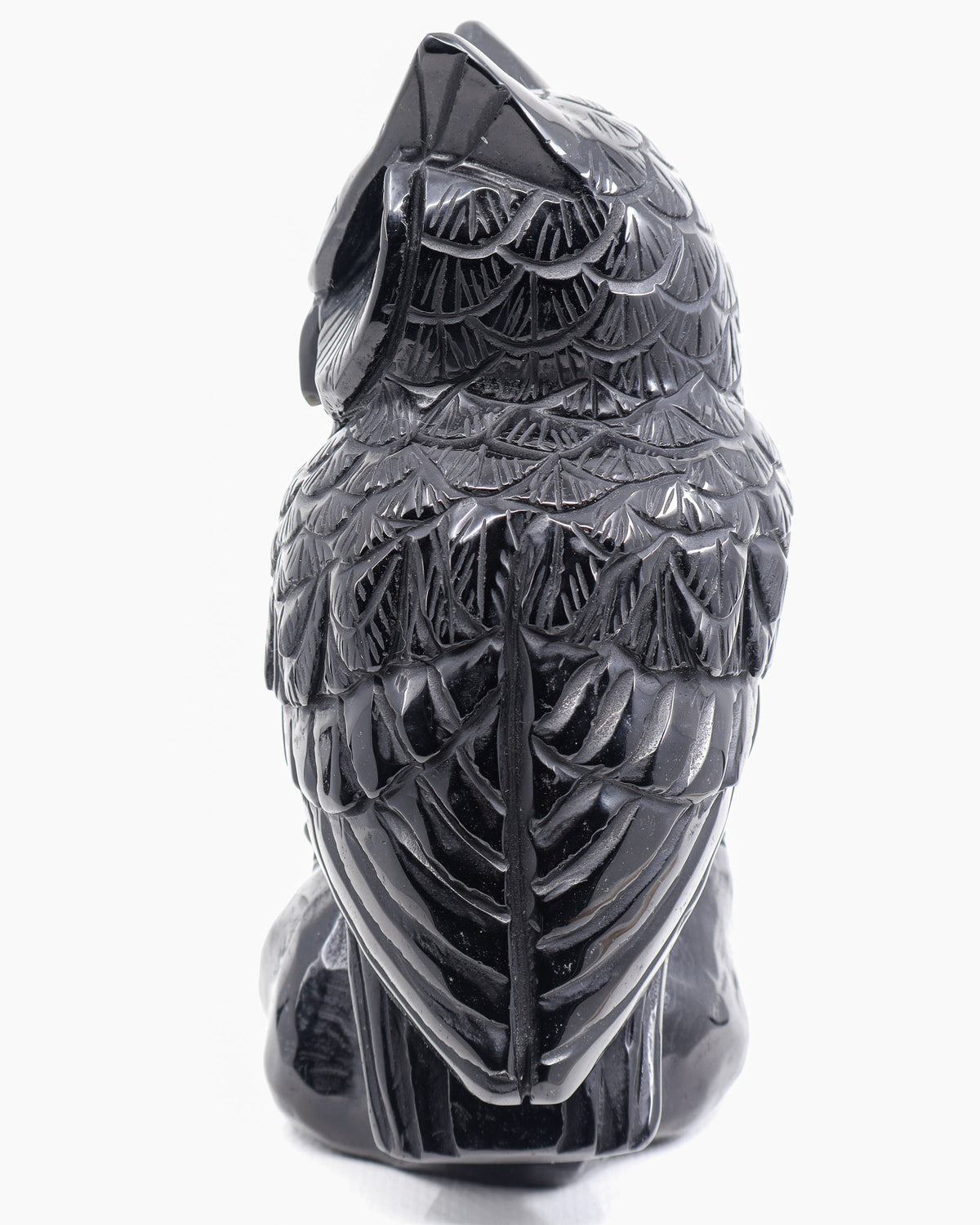 Black Obsidian Owl Carving 2.418kg – The Midnight Guardian | Protection, Wisdom & Grounding