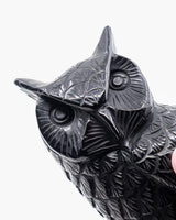 Black Obsidian Owl Carving 2.418kg – The Midnight Guardian | Protection, Wisdom & Grounding