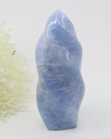 Blue Calcite Flame 684g – The Tranquil Flame | Calm, Communication & Peace