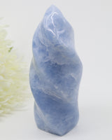 Blue Calcite Flame 684g – The Tranquil Flame | Calm, Communication & Peace