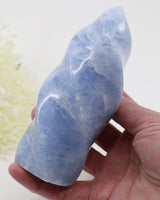 Blue Calcite Flame 684g – The Tranquil Flame | Calm, Communication & Peace