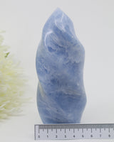 Blue Calcite Flame 684g – The Tranquil Flame | Calm, Communication & Peace