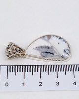 Dendritic Agate Sterling Silver Pendant – The Winter Garden | Growth & Grounding