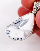 Dendritic Agate Sterling Silver Pendant – The Winter Garden | Growth & Grounding