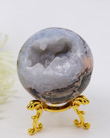 Druzy Agate Geode Sphere 295g – The Crystal Sanctuary | Peace & Harmony