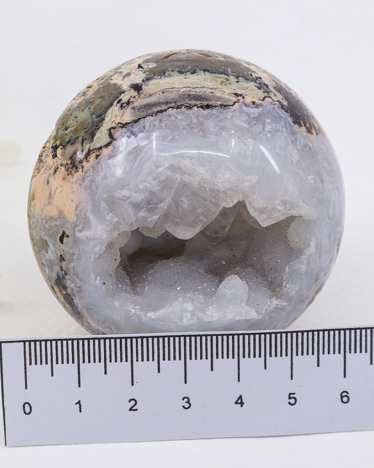 Druzy Agate Geode Sphere 295g – The Crystal Sanctuary | Peace & Harmony