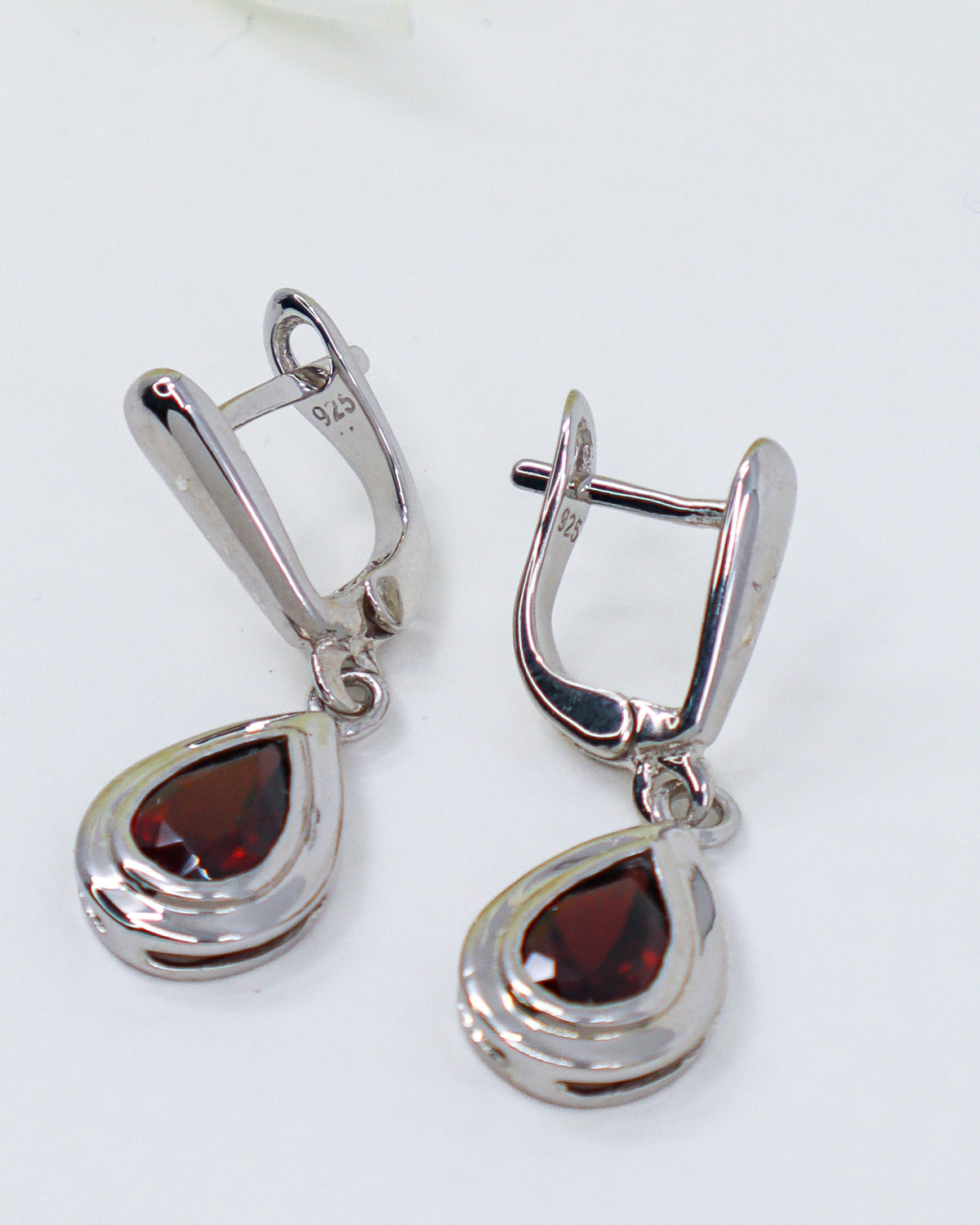 Garnet Sterling Silver Earrings – Sacred Flame