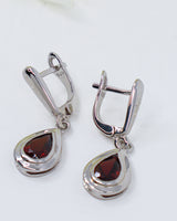 Garnet Sterling Silver Earrings – Sacred Flame
