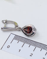 Garnet Sterling Silver Earrings – Sacred Flame