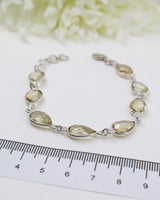 Citrine Sterling Silver Bracelet | Abundance & Empowerment
