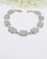 Rainbow Moonstone Silver Bracelet | Intuition, Feminine Energy & New Beginnings