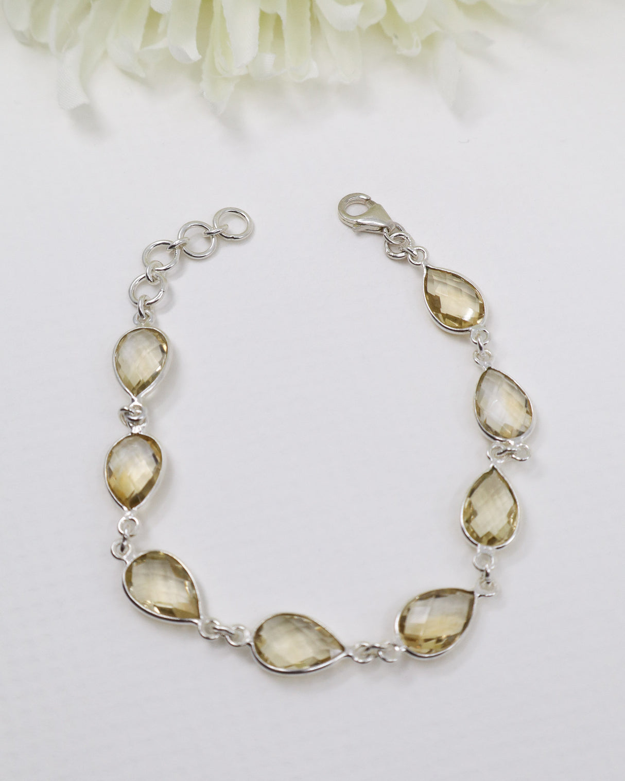 Citrine Sterling Silver Bracelet | Abundance & Empowerment
