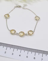 Citrine Silver Bracelet | Abundance, Joy & Positive Energy