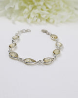 Citrine Sterling Silver Bracelet | Abundance & Empowerment
