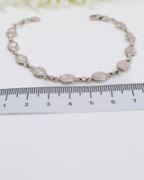 Rose Quartz Sterling Silver Bracelet | Self Love & Gentle Healing