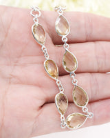 Citrine Sterling Silver Bracelet | Abundance & Empowerment