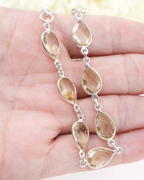 Citrine Sterling Silver Bracelet | Abundance & Empowerment