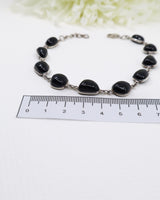 Black Onyx Sterling Silver Bracelet | Protection & Grounding