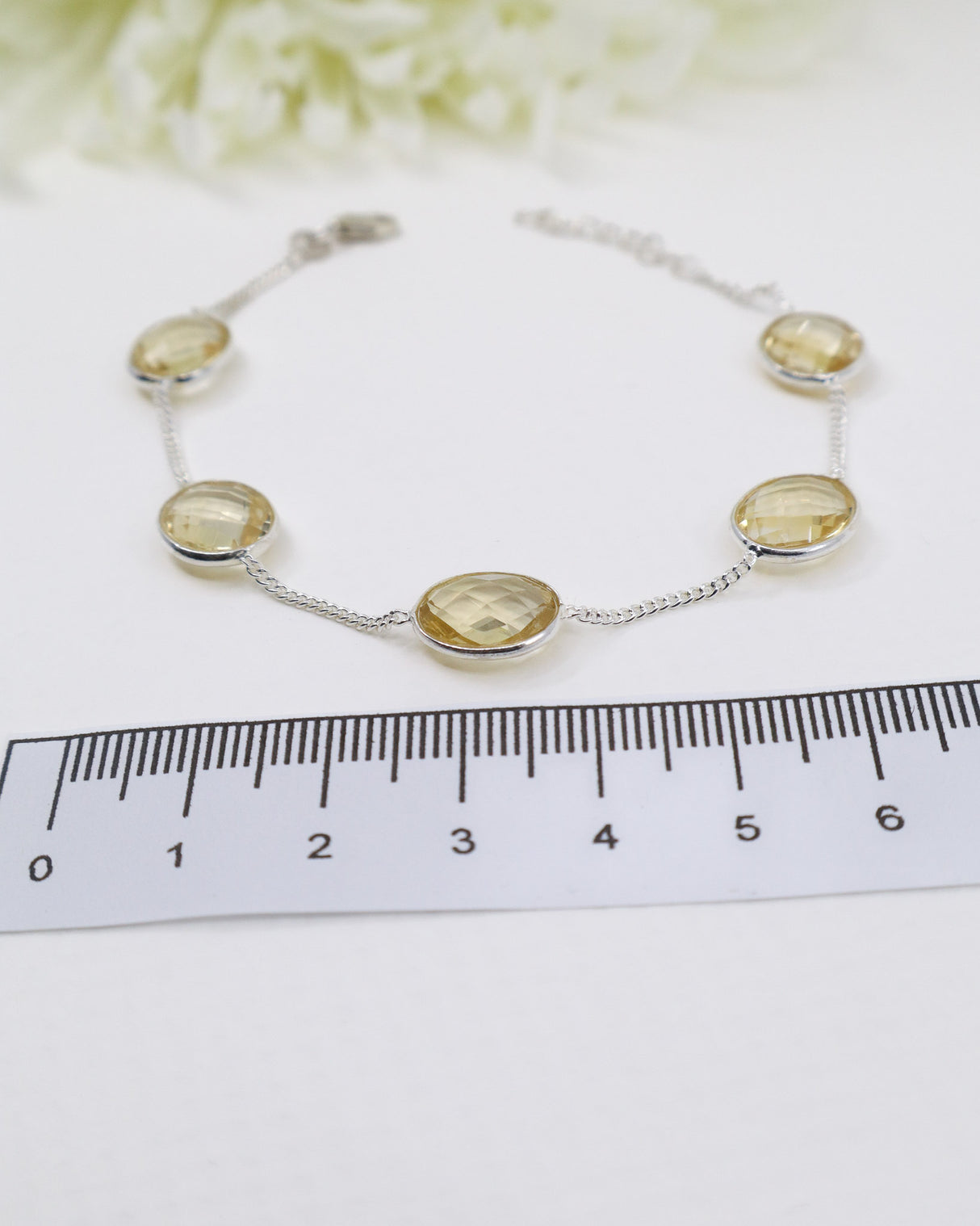 Citrine Sterling Silver Bracelet | Abundance & Confidence