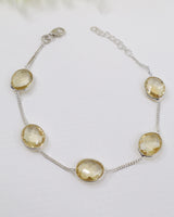 Citrine Sterling Silver Bracelet | Abundance & Confidence